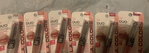 L.A. 6 colori a scelta Lip Duo Gloss &Lipstick Vibe 0,12 fl oz doppia estremità - Foto 4 di 4