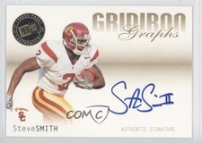 2007 Press Pass SE Gridiron Graphs Gold Steve Smith #GG-SS Rookie Auto RC 0c2