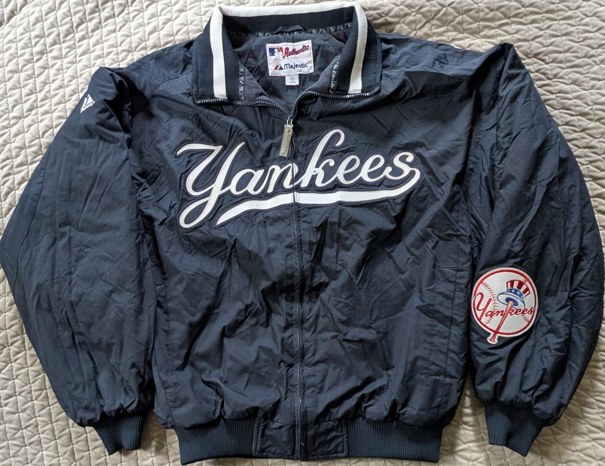 Majestic New York Yankees MLB Authentic Jacket Navy Size L