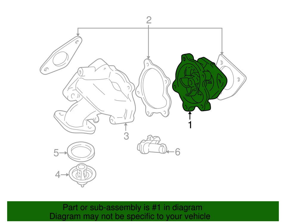 Bomba de agua GM 24577255 genuina Foto 2 de 2