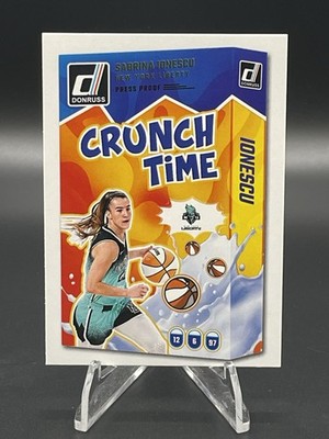 2025 Donruss WNBA Sabrine Ionescu Press Proof Crunch Time #9 Liberty