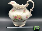 Antique Columbian Art Pottery Trenton NJ Rose Ewer Wash Pitcher Victorian c1900 — photo 3
