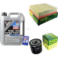 Mann Inspektionspaket 5L Liqui Moly Top Tec 5W-30 FüR Mercedes B-Klasse W246