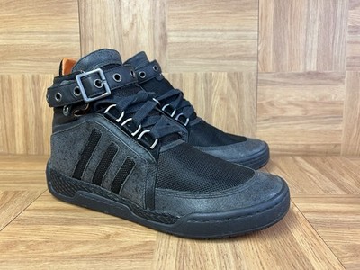 Sz 8 - Adidas The Y-3's Yohji Yamamoto Hayworth Mid 2 Leather Sneakers Belted