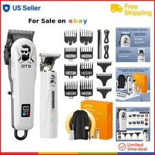 Hair Clippers Men Stainless Steel Electric Barber Set for Home Grooming