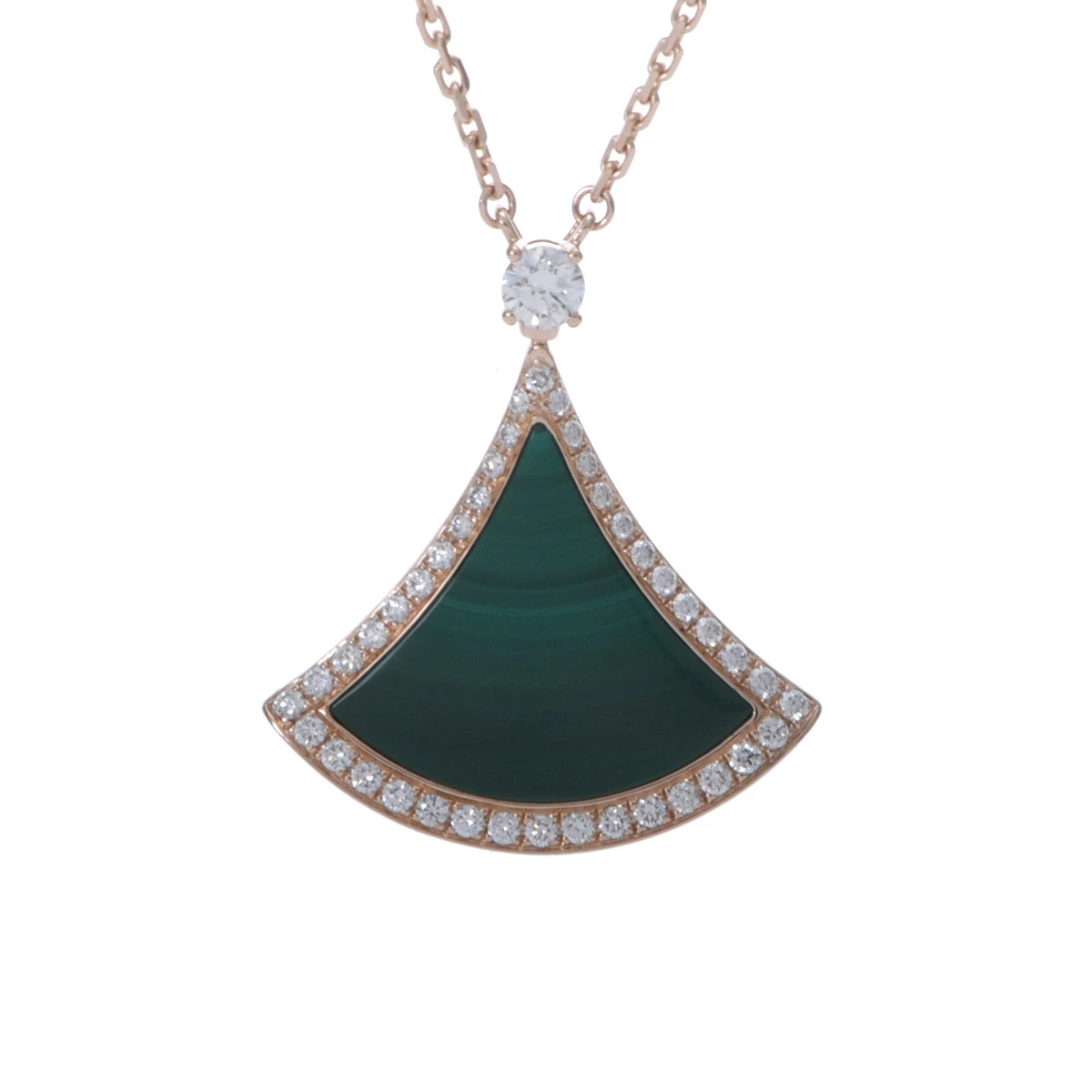 BVLGARI DIVAS' DREAM Necklace Malachite Diamond 750PG P0083775