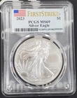 2023 American Silver Eagle "First Strike"-1 oz .999 Fine Silver-PCGS MS69 -955