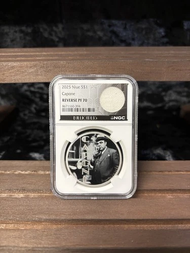 2025 Niue 1 Oz Silver Al Capone Tablecloth Swatch NGC Reverse PF79 Limited 🚨