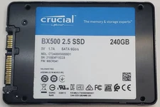 Crucial BX500 240GB SATA 6Gb/s 2.5" Internal SSD, CT240BX500SSD1