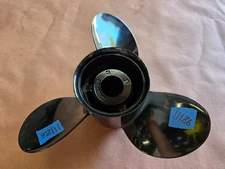 NEW ALUMINUM 12 1/2" X 23P MERCURY BLACK MAX PROP, 48-77350 A45 23P, 4.25 P11186