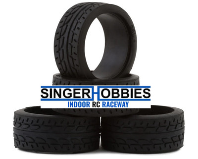 KYOSHO MZW37-20B Mini-Z 8.5mm Racing Radial Tire (4) (20 Shore)