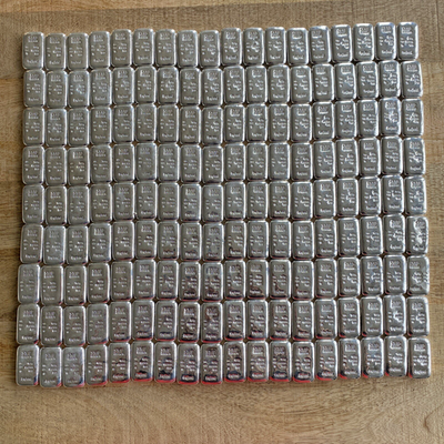 999 SILVER 純銀　100g バー 100g Fine Silver Bar .999 Hallmarked Premium Bullion Investment