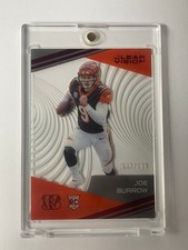 2020 Panini Chronicles Joe Burrow Clear Vision CV-1 Rookie Red #/199  TC9811