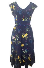 Anthropologie Maxi Dress New Size Small Floral Blue Prairie Dress ￼