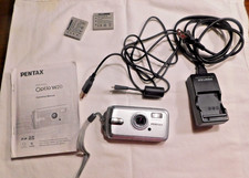 Pentex Optio W20 camera waterproof w/ charger, data cord, manual extra batterie