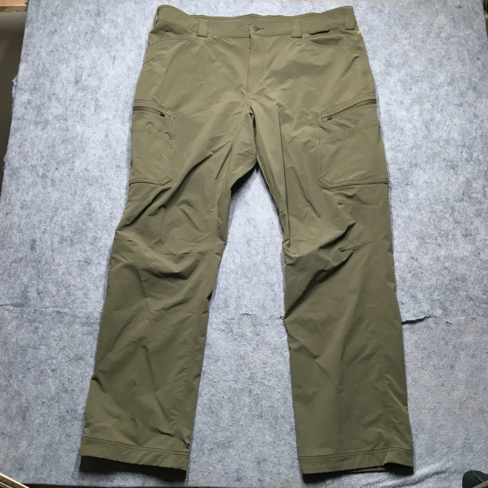 Duluth Trading Flexpedition Packrat Pant Men 42x34 Green Cargo Nylon Performance