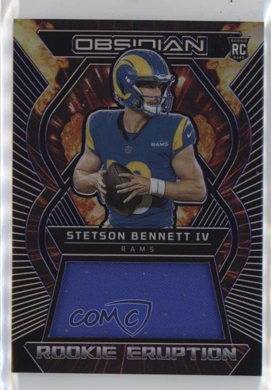 2023 Panini Obsidian Purple Electric Etch 44/75 Stetson Bennett IV RC 1u6