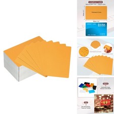 PATIKIL 300 Pack 3.4x2.1 Inch Aluminum Cards Orange