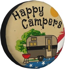 15" Spare Tire Cover Wheel Covers for RV Camper Travel Boats Trailers Waterproof