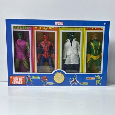 Spider-Man Mego 8'' Action Figure Set of 4 World's Greatest Super
