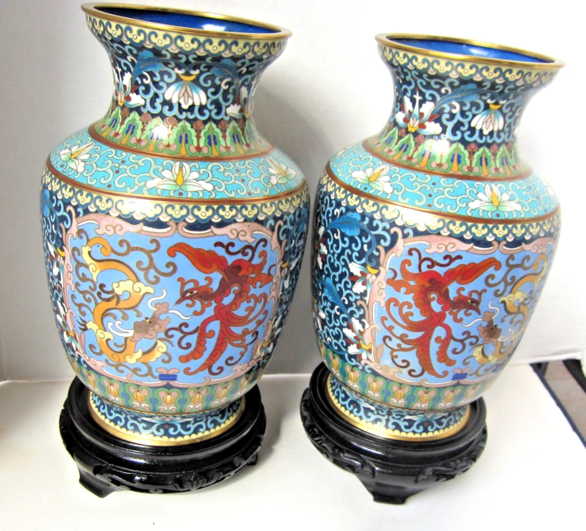 多色复古原始1900-1940 中国古董花瓶| eBay