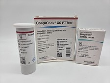 24 x Roche CoaguChek XS PT Test und 50 Softclick Lancet MHD 2025-10-31