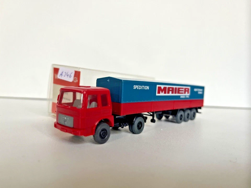 Wiking 1:87 517 MAN semi-remorque expédition Maier - TOP + EMBALLAGE... - Photo 1/1