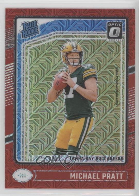 2024 Panini Donruss Optic Rated Rookie Red Mojo Prizm Michael Pratt #280 1c5x