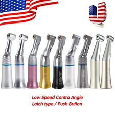 NSK Style Dental Slow Low Speed Contra Angle Handpiece Push / Latch Head E-type