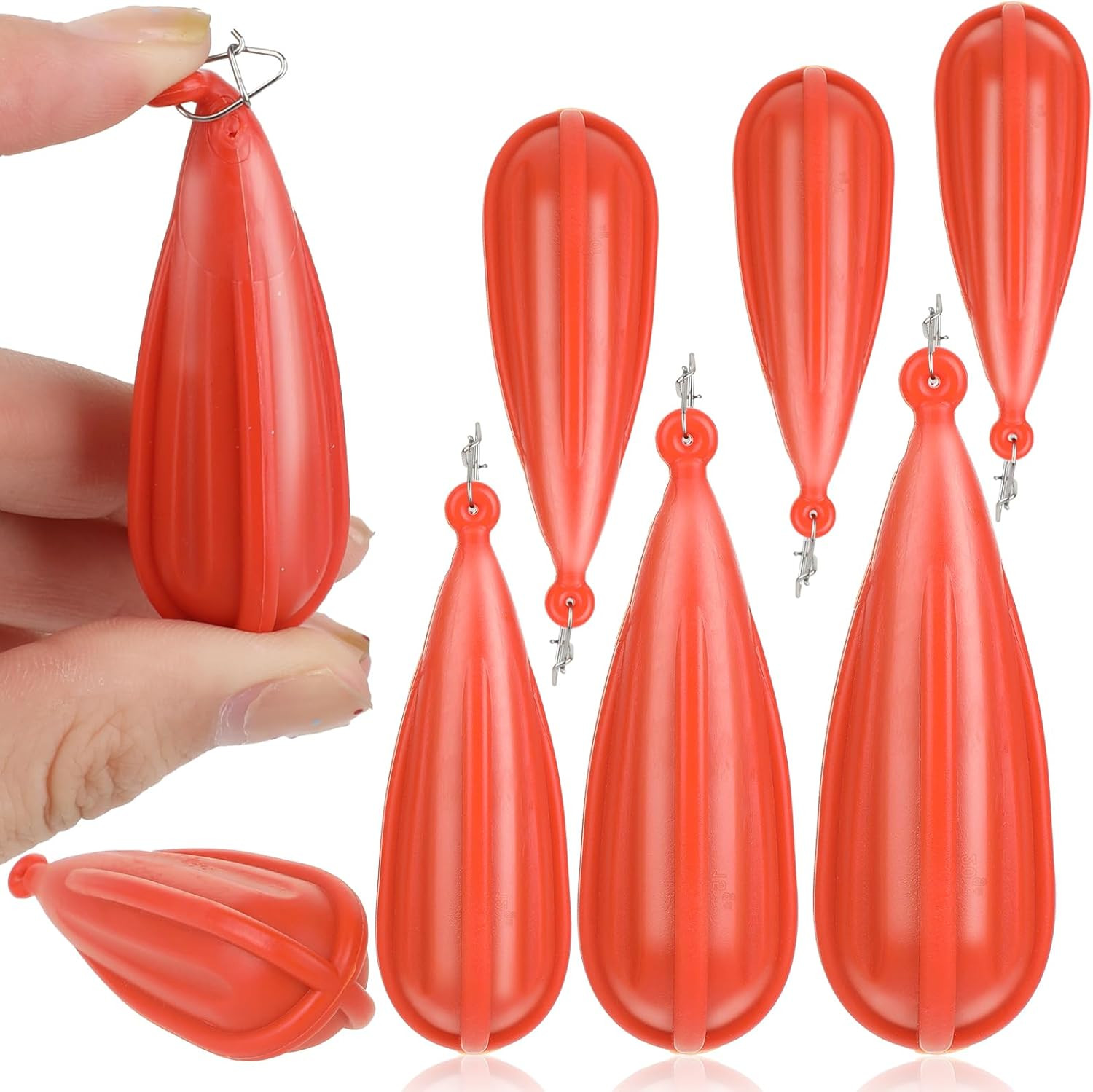 6 PCS Fishing Practice Plugs 6 Sizes Bait Casting Practice Plug Soft PVC Bait Ca - Image 11