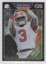 2021 Leaf Pro Set Metal Black Wave /25 Amari Rodgers #01 2t9