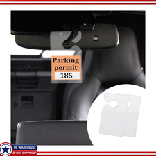 Disability Permit Hanger Rear View Mirror Clear Parking Permit Holdecolor 2pcs Disability Permit Hanger Rear View Mirror Clear Parking Permit Holdecolor 2pcs