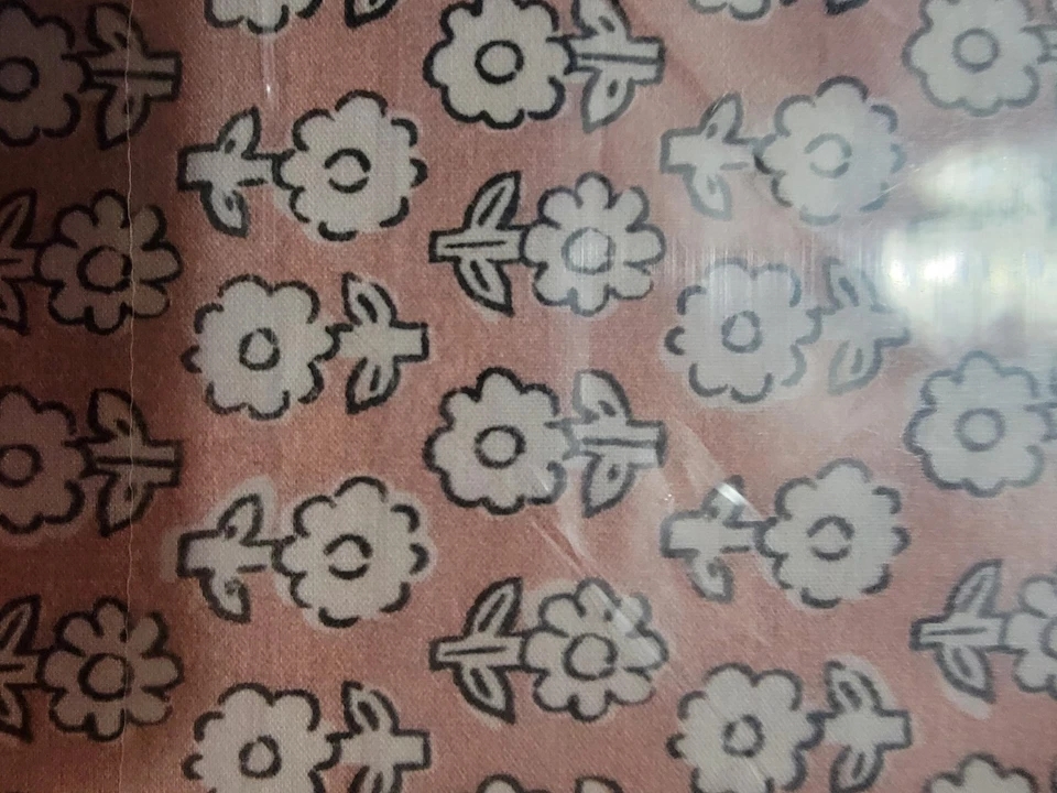 Anthropologie Organic Cotton Percale Printed Queen Sheet Set Terra Cotta New - Image 2 of 4