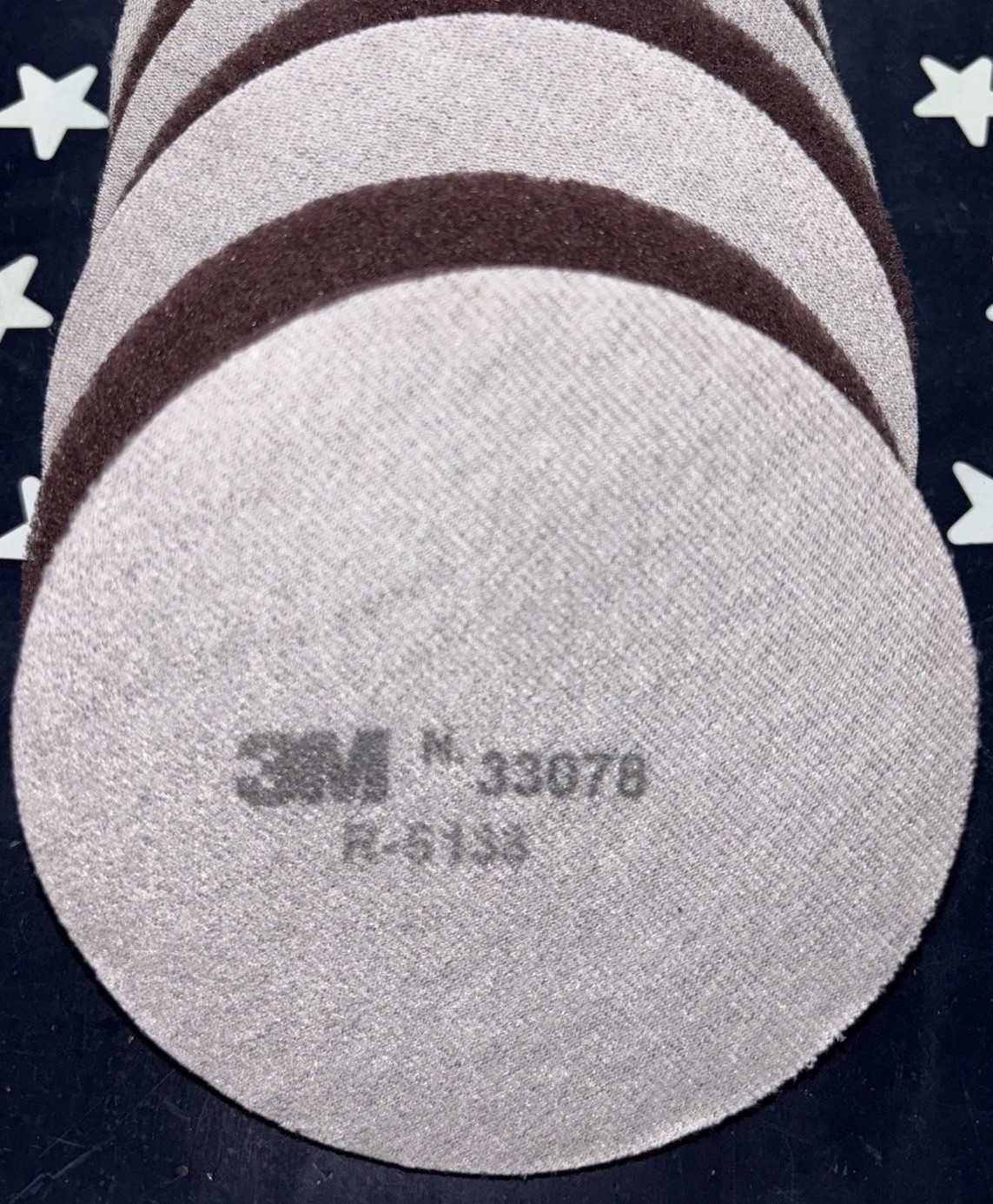 (50) 3M 5” Hookit Scotch-Brite VERY FINE Clean and Finish 33078 50 Disc Pads
