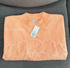 NWT Parke x Target Peach Orange Mock Neck L/XL Sweatshirt Pullover - IN HAND
