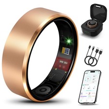Smart Health Ring 2.0 for Women Men Slim Scratch Fingerprint Resistant size 8