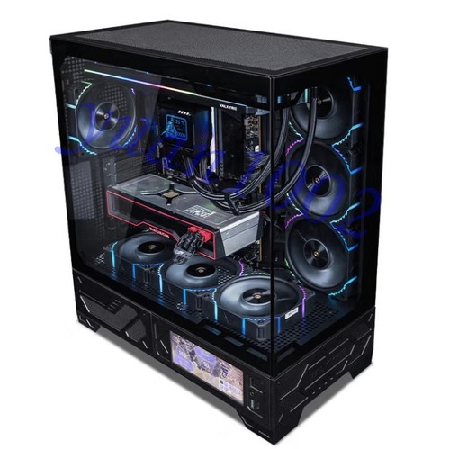 NUOVO VALKYRIE VK03 NERO 6,2 pollici touch screen ATX,360 custodia computer da gioco - Foto 4 di 7