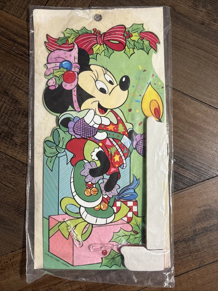 Vtg Eureka Disney Minnie Mouse Cardboard Honeycomb Party Decoration Centerpiece - Image 2 of 2