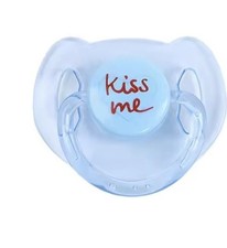 1 Stk Magnetischer Schnuller  fürBabypuppen Zubehör Farbe blau kiss me