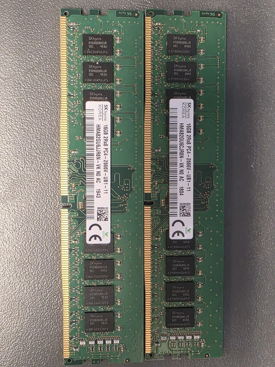 PC4-21300 (DDR4-2666) Bus Speed Computer RAM 32 GB Total Capacity