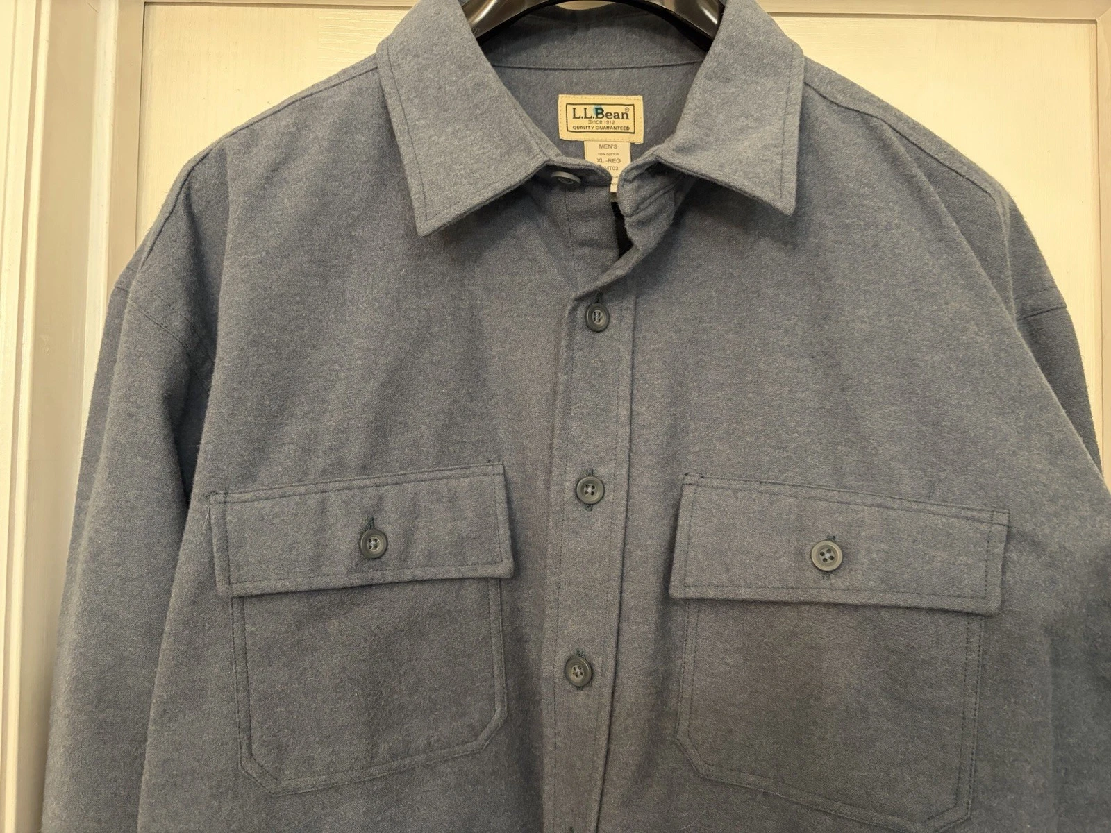 LL Bean Cloth Cotton Shirt Mens XL Blue Heavy Flannel Outdoor Traditional Fit
Opens in a new window