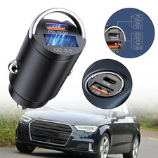 2 Port USB-C USB-A Auto Schnellladeger�t KFZ Ladeadapter Zigarettenanz�nder