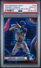 2024 Bowmans Best Joendry Vargas Purple Mojo /250 #TP-8 PSA 10 Gem Mint