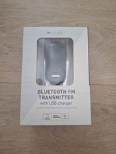 iEssentials Bluetooth FM Transmitter w/ USB Charger, Model IEN-FM, Black