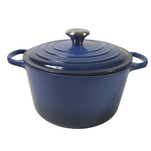Cocette redonda profunda Le Creuset Signature 24 cm 5,25 qt defectos de lapislázuli - Imagen 4 de 15