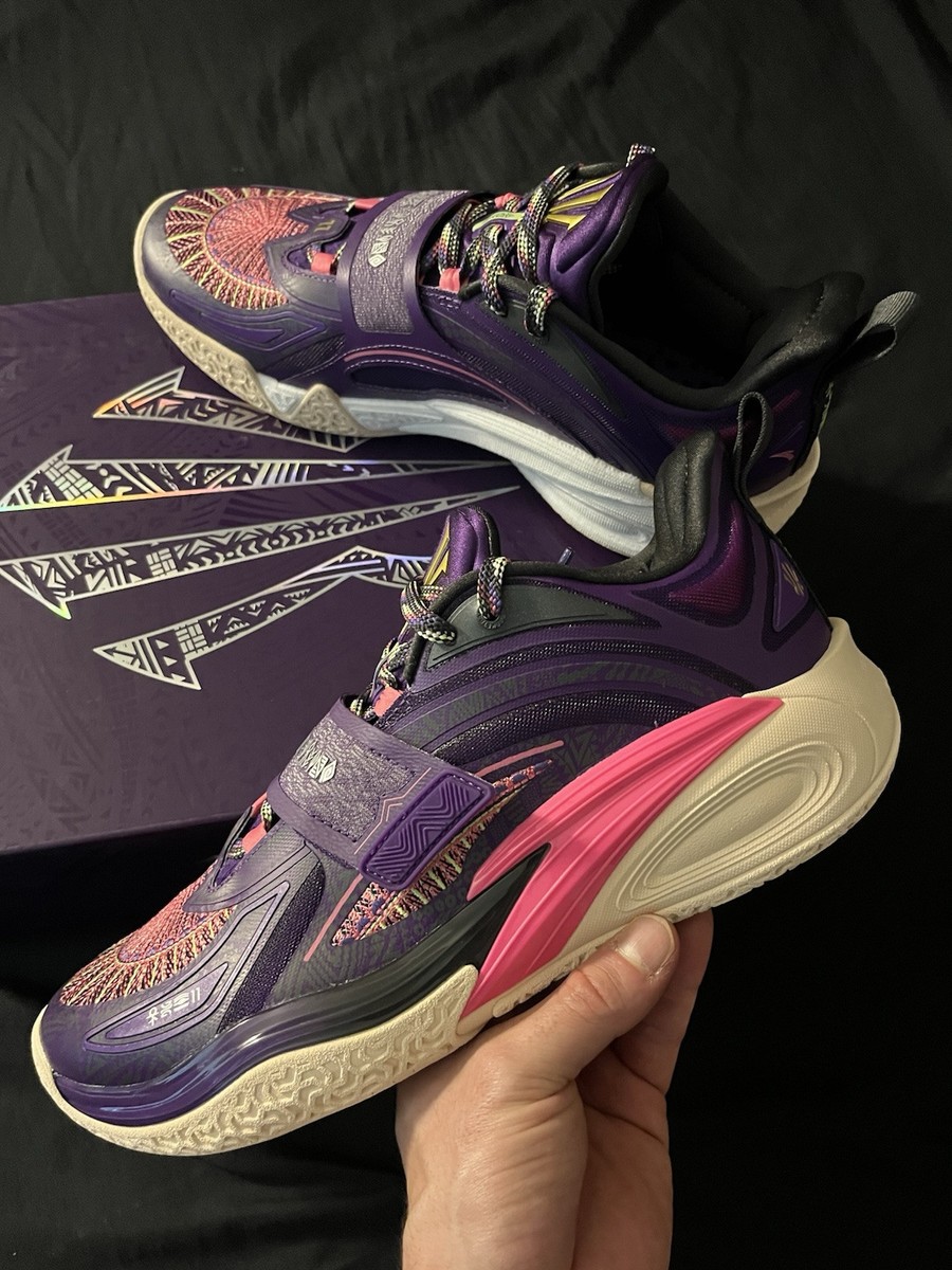 Anta Kai 1 Artist on Court Purple Pink Grey Kyrie Irving