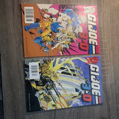 G.I. Joe 3-D #1 2  3  4 1987 Blackthorne with original glasses