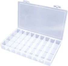1PCS 36 Grids Large Plastic Organizer Box with Dividers, Compartment Organizer B