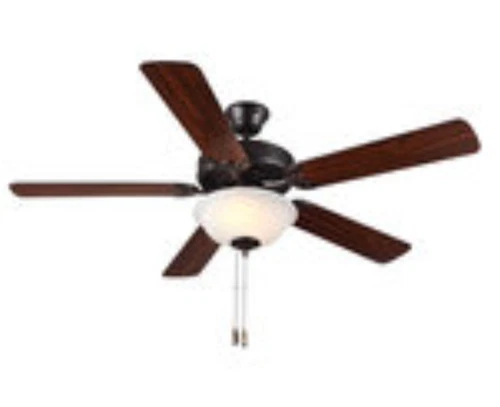 Monte Carlo BF2-BZ Bronze Ceiling Fan II 52" 5 Blade Builder 132cm W/ Light NEW - Picture 3 of 5