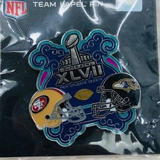 Super Bowl XLVII 47 Baltimore Ravens vs San Francisco 49ers NFL Enamel Pin